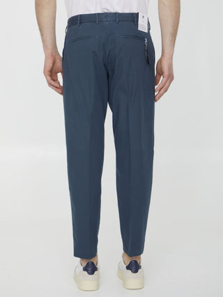 Blue Cotton Trousers