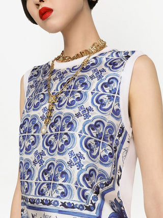 Dolce & Gabbana Top Clear Blue