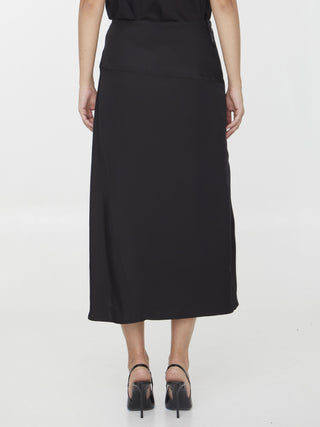 Zipped Midi Skirt