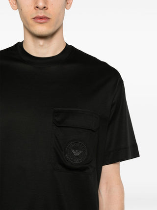 Emporio Armani T-shirts And Polos Black