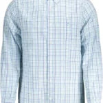 Elegant Light Blue Long-sleeved Shirt