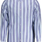 Elegant Light Blue Long-sleeved Shirt