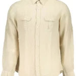 Beige Linen Double Pocket Shirt