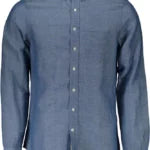 Elegant Long Sleeve Linen-blend Shirt