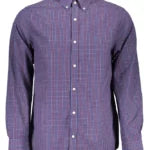 Elegant Blue Regular Fit Long Sleeve Shirt