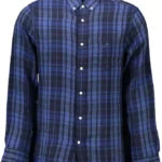 Elegant Blue Button-down Cotton Shirt