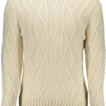 Elegant White Wool-blend Sweater For Men