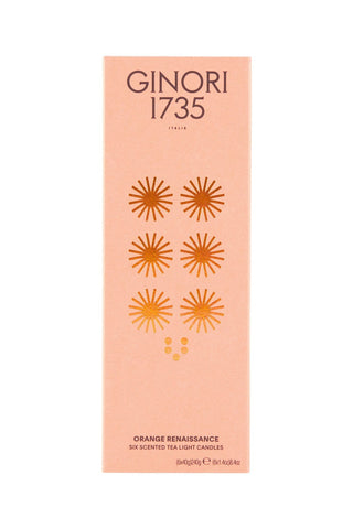 Ginori 1735 Lifestyle os orange renaissance scented tea light candles refill