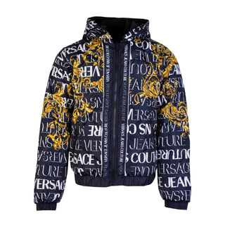 Quilted Baroque Print Reversible Jacket