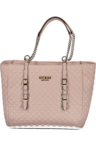 Chic Pink Chain-handle Shoulder Bag