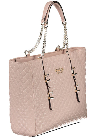 Chic Pink Chain-handle Shoulder Bag