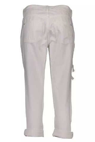 White Cotton Women Jeans