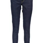 Blue Cotton Women Jeans