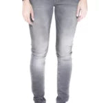 Chic Narrow-leg Faded Gray Jeans