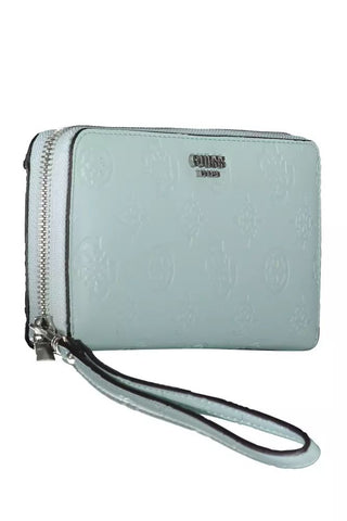 Chic Light Blue Multi-compartment Wallet