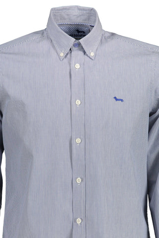 Elegant Blue Organic Cotton Shirt For Men