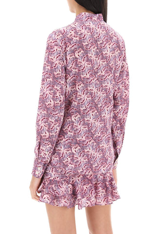 Isabel Marant Earrings ilda floral georgette shirt