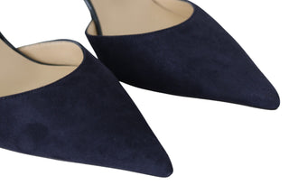 Jimmy Choo Pumps Elegant Navy Suede Pointed Toe Pumps