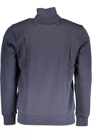 Blue Cotton Men Sweater