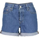 Chic Blue Cotton Denim Shorts