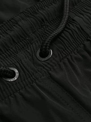 Marcelo Burlon Clothing Black / XS Sleek Embroidered Black Boxer Swimwear