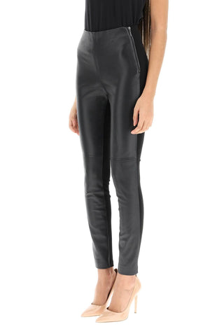 Marciano By Guess Earrings Black / 6 leather and jersey leggings