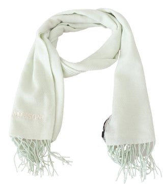 Missoni Accessories White White Pattern Cashmere Unisex Wrap Fringes Scarf