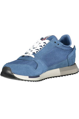 Blue Athleisure Lace-up Sneakers