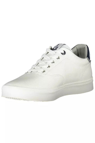 Sleek White Sneakers With Contrasting Accents