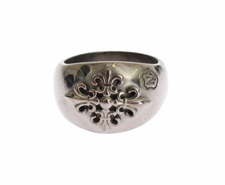 Nialaya Jewelry Gray / EU63 | US11 / Material: Rhodium 925 Sterling Silver Sterling Silver Rhodium Men's Statement Ring