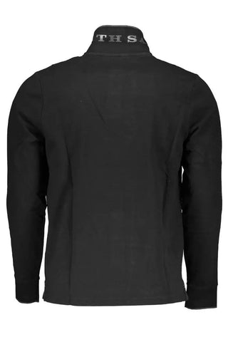 North Sails Clothing Black / XXL Sleek Long-Sleeve Polo with Contrasting Accents