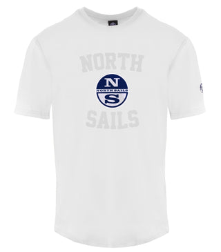 North Sails Clothing Elevated Casual White Crewneck Cotton Tee