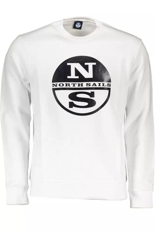 North Sails Clothing White / XL Sleek White Long-Sleeved Sweatshirt