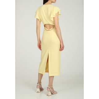Patrizia Pepe Clothing Yellow Polyester Dress
