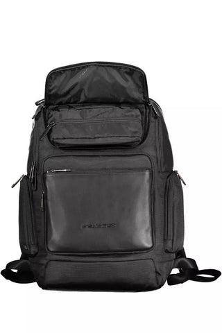 Piquadro Bags Black Sleek Eco-Conscious Urban Backpack