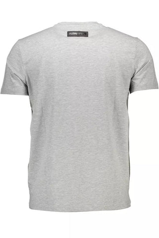 Plein Sport Clothing Sleek Gray Fitness Essential Tee