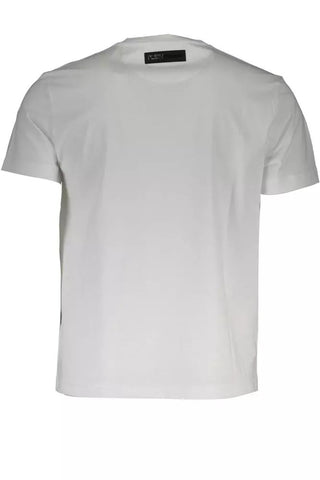 White Cotton Men T-shirt