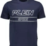 Blue Cotton Men T-shirt