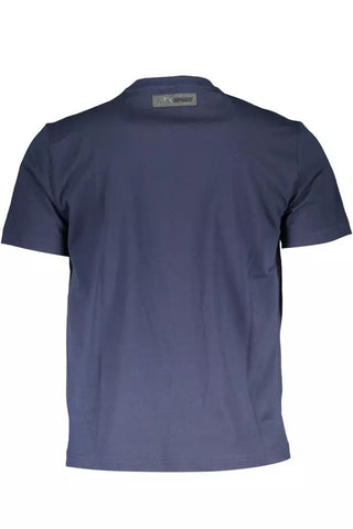 Blue Cotton Mens Tshirt