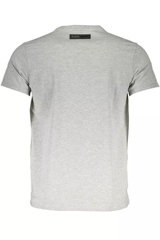 Gray Cotton Men T-shirt