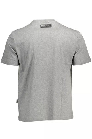 Gray Cotton Men T-shirt