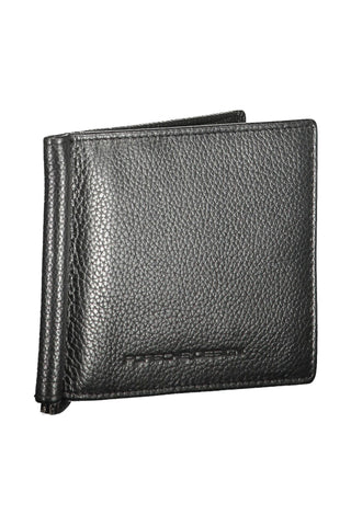 Sleek Black Leather Rfid-blocking Card Holder