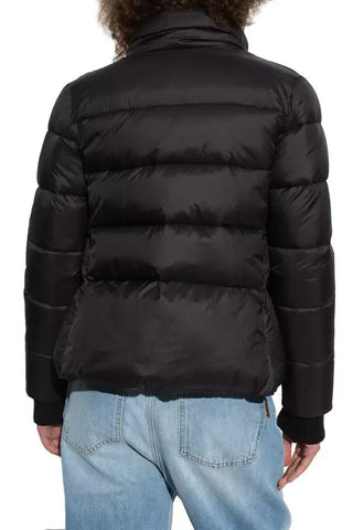 Chic Nylon Down Jacket With Bold Logo