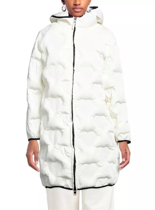 Chic Quilted Heart Long Down Jacket