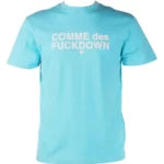 Chic Light Blue Logo Tee for Trendsetters