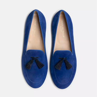 Chic Blue Suede Loafers For The Discerning Gentleman