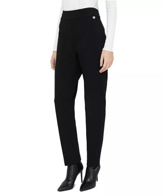 Elegant Straight-Fit Trousers in Black