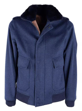Elegant Virgin Wool Cashmere-feel Jacket With Mink Fur