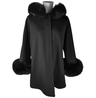 Black Wool Women Coat