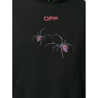 Arachno Oversized Hooded Sweatshirt In Black